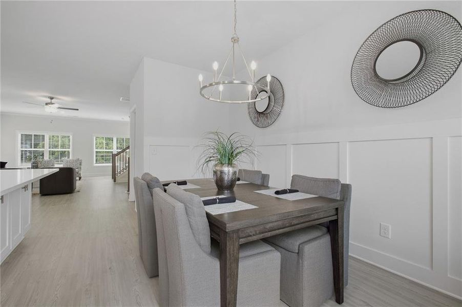 Furnished interior view inside a new home in , Mableton (Image 35).