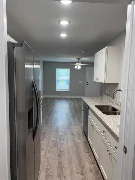 Kitchen Looking into Living Room