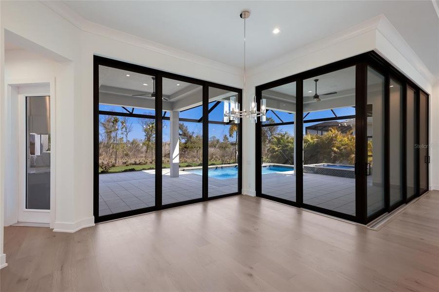 Spacious, unfurnished interior of a new home in Wild Blue at Waterside, Sarasota (Image 54). Spacious, unfurnished interior of a new home in Wild Blue at Waterside, Sarasota (Image 54).