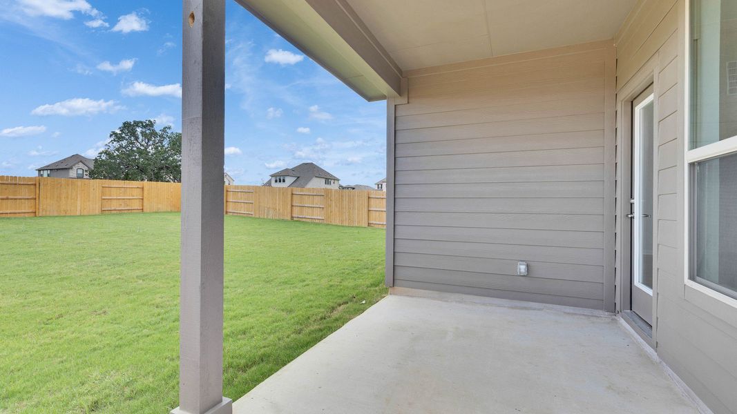 Furnished interior view inside a new home in Oaks at San Gabriel, Georgetown (Image 36).