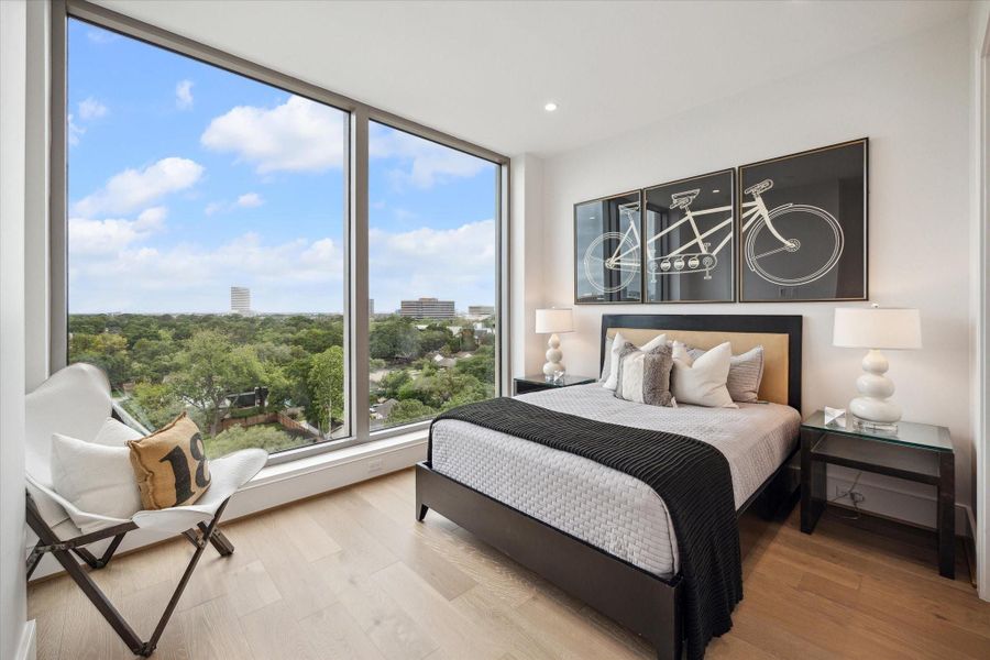 En-suite bedroom. Photos are of a similar unit with the same floor plan