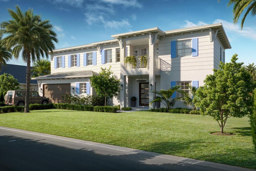 Front exterior of a new home in , West Palm Beach, FL, highlighting curb appeal (Image 1). Front exterior of a new home in , West Palm Beach, FL, highlighting curb appeal (Image 1).