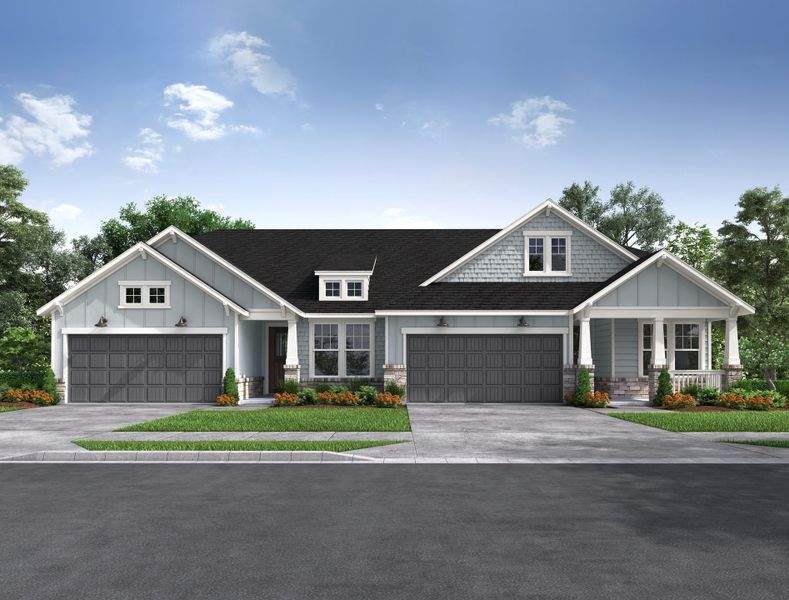 Representative exterior photo of a completed home built from the Grand Rouge by Beazer Homes in Meridiana, Iowa Colony, TX (Image 3). Representative exterior photo of a completed home built from the Grand Rouge by Beazer Homes in Meridiana, Iowa Colony, TX (Image 3).