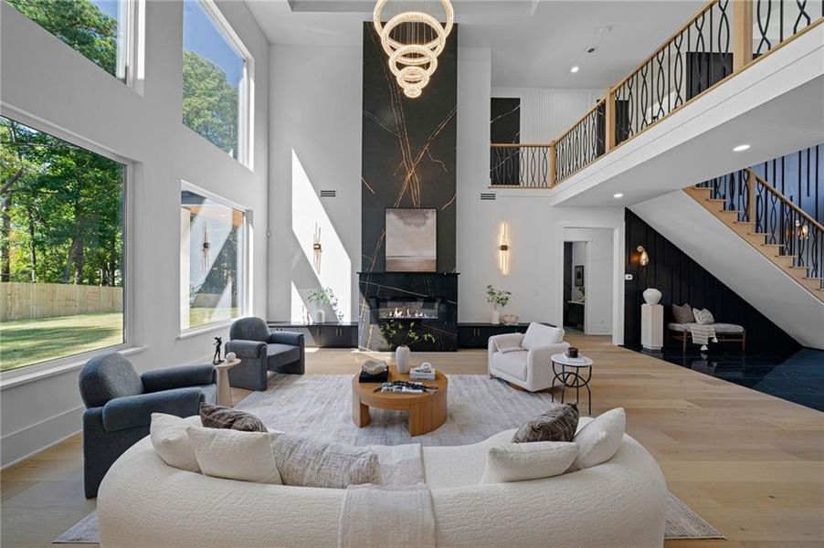 Furnished interior view inside a new home in , Buford (Image 10).