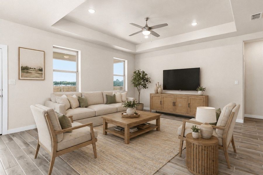 Furnished interior view inside a new home in Paloma Ranch, Harlingen (Image 5).