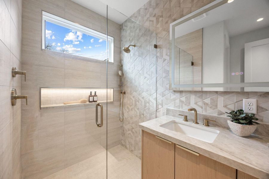 Furnished interior view inside a new home in , Austin (Image 31).