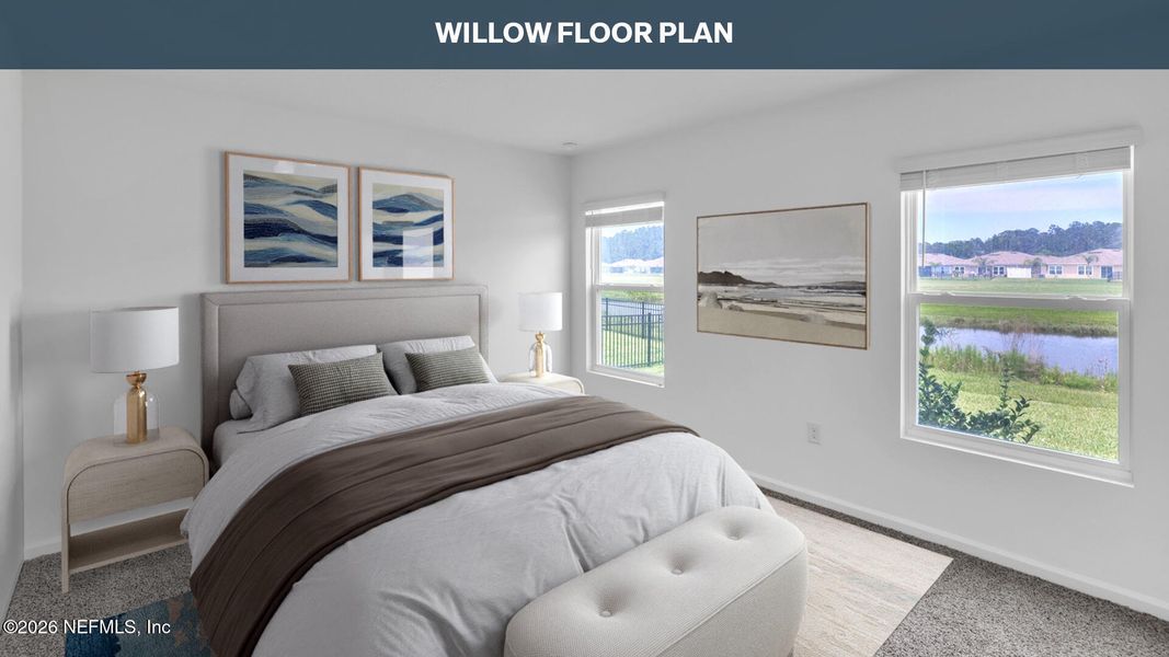Furnished interior view inside a new home in Grand Reserve, Bunnell (Image 9).