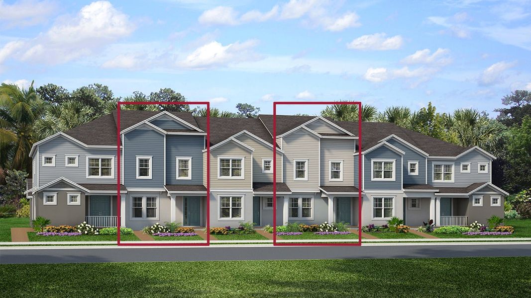 Representative exterior photo of a completed home built from the Jefferson by Park Square Residential in The Residences at Emerson Park, Apopka, FL (Image 11).