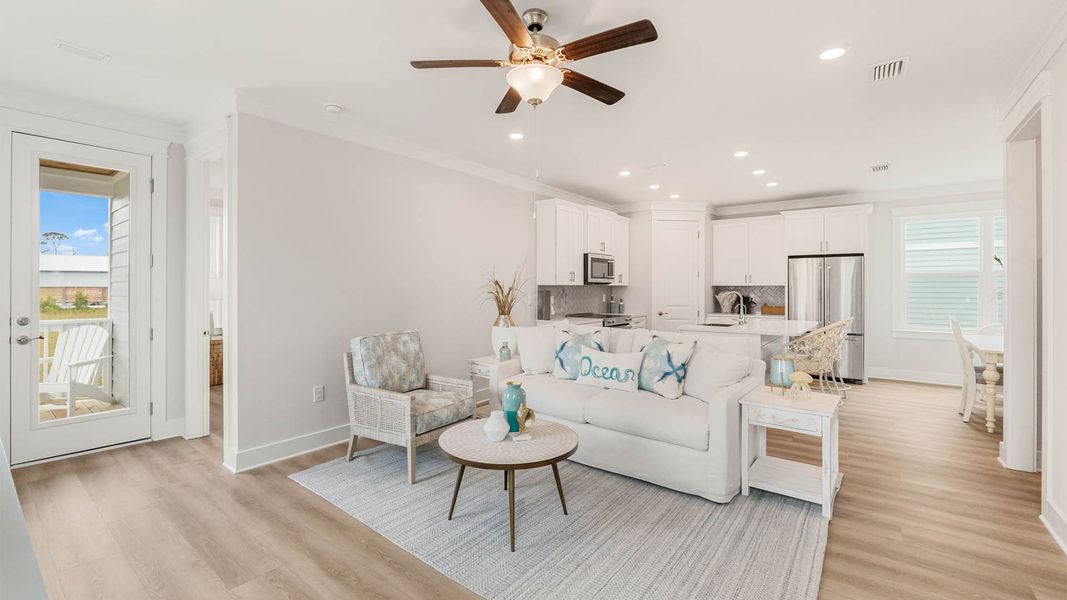 Furnished interior view inside a new home in Redfish Cove at Cape San Blas, Port Saint Joe (Image 11).