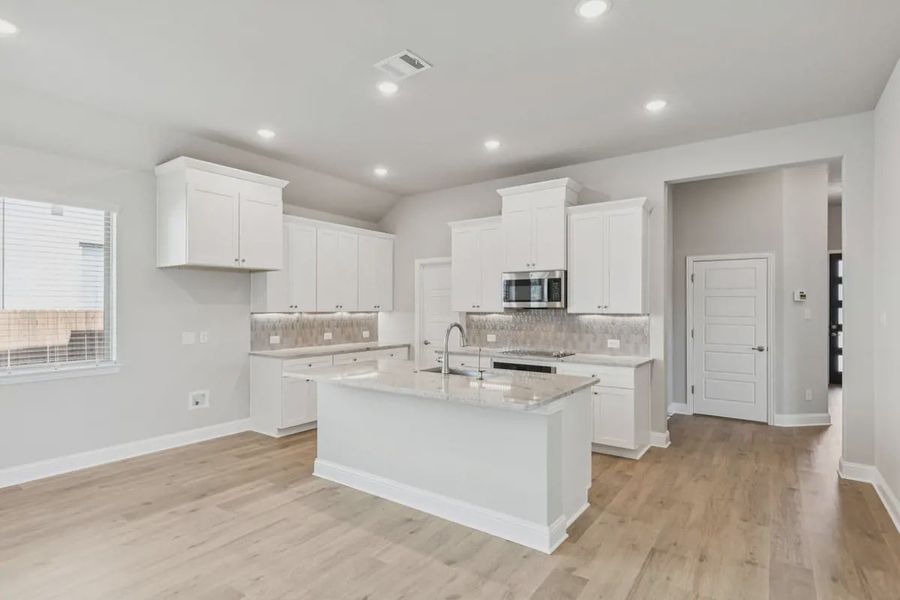 Furnished interior view inside a new home in Summer Crest, Crowley (Image 6).
