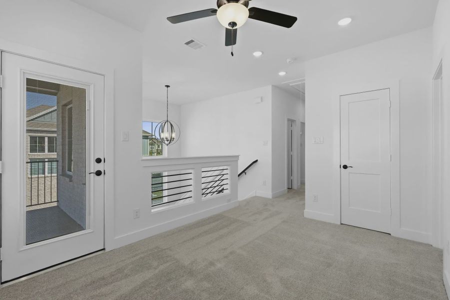 Representative unfurnished interior of a home built from the Riverdale by Chesmar Homes in Bridgeland, Elgin (Image 26).