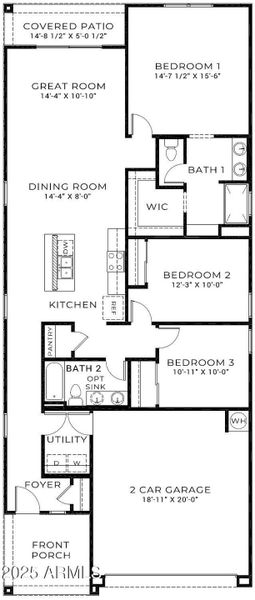 Caroline floor plan - MLS