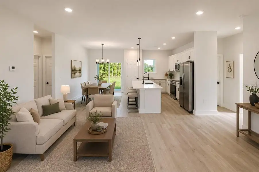 Furnished interior view inside a new home in , Citrus Springs (Image 4).
