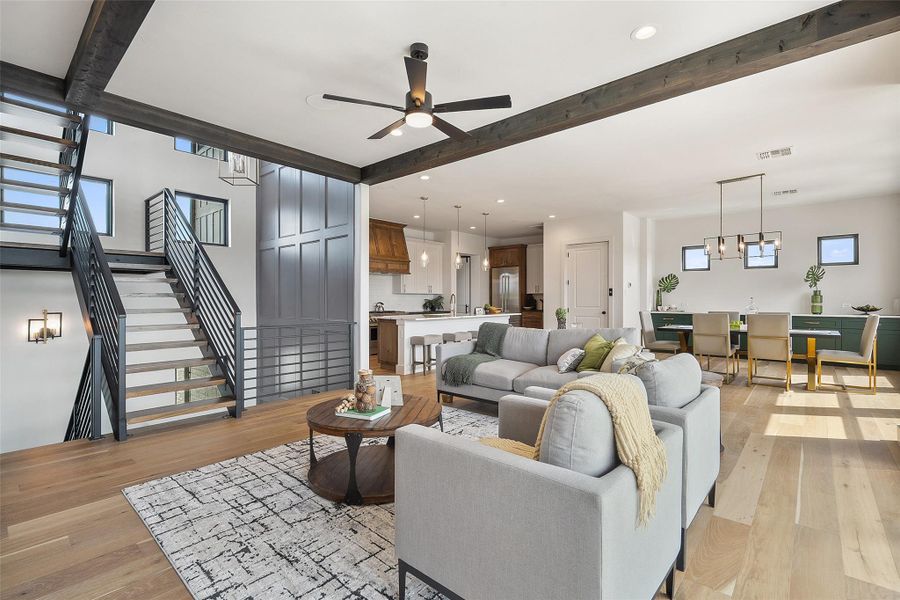 Furnished interior view inside a new home in , Granite Shoals (Image 12).