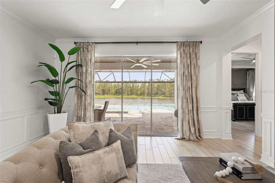 Furnished interior view inside a new home in Whispering Oaks Preserve, Wesley Chapel (Image 34).