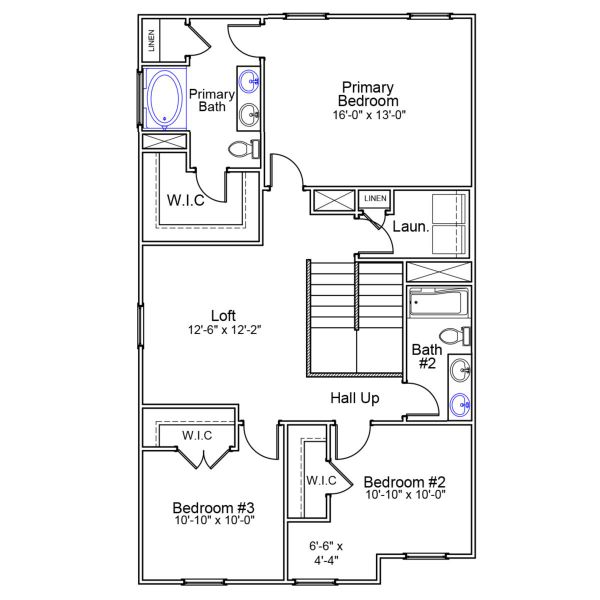 2D floor plan layout of this home in Laurinton Farms, Hopkins, SC (Image 4).