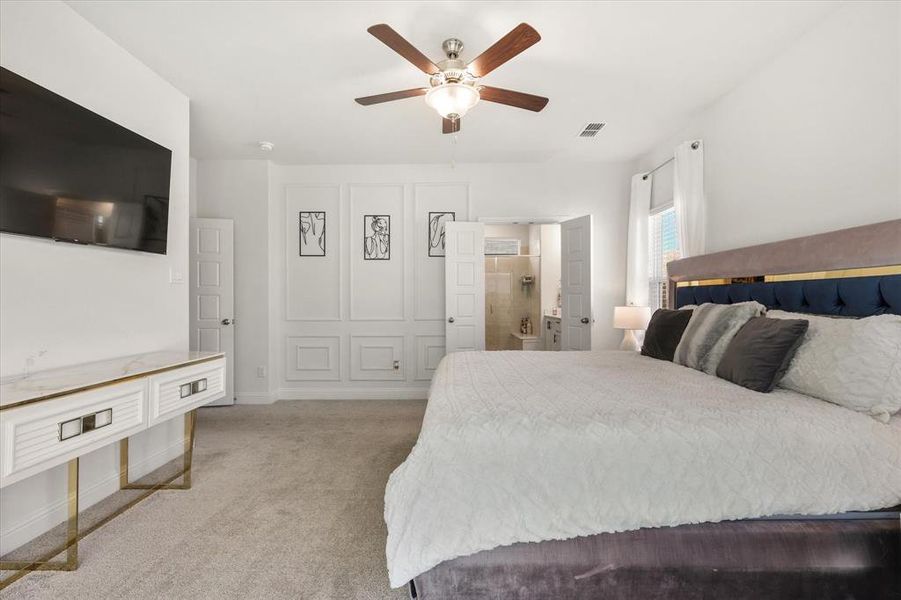 Furnished interior view inside a new home in Aubrey Creek Estates, Aubrey (Image 5). Furnished interior view inside a new home in Aubrey Creek Estates, Aubrey (Image 5).