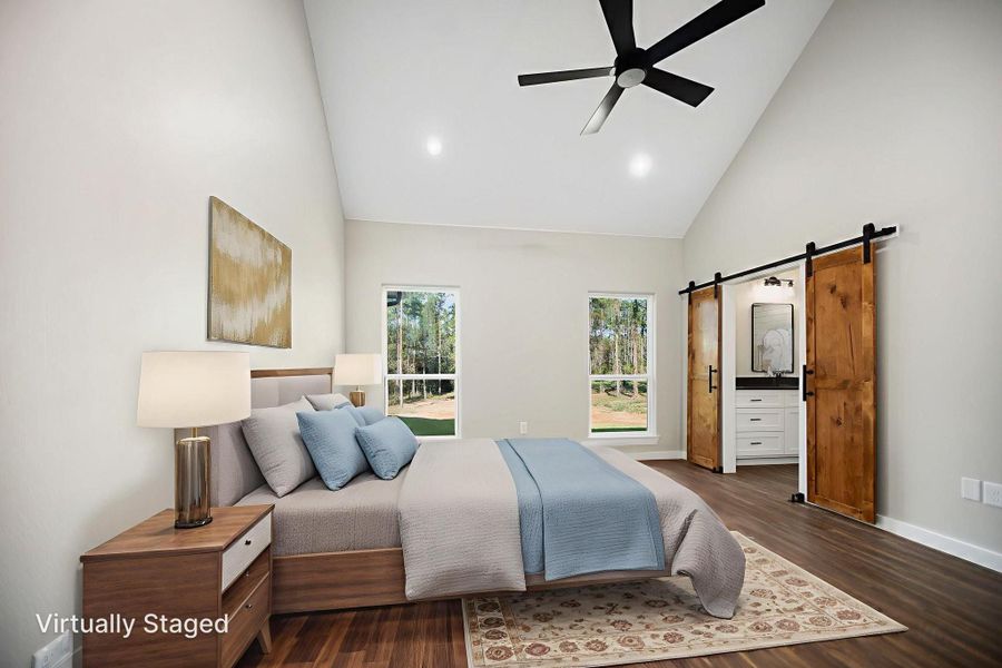 Furnished interior view inside a new home in , Huntington (Image 7).