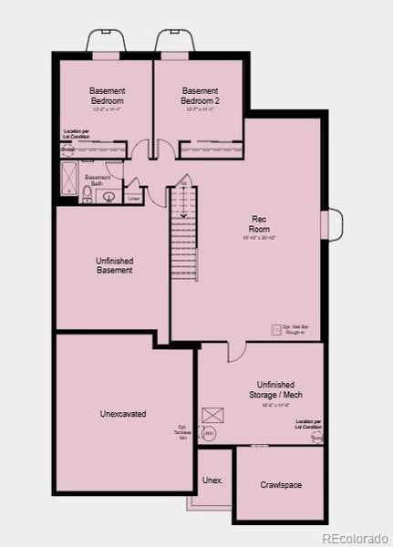 Structural options added include: study, finished basement.
