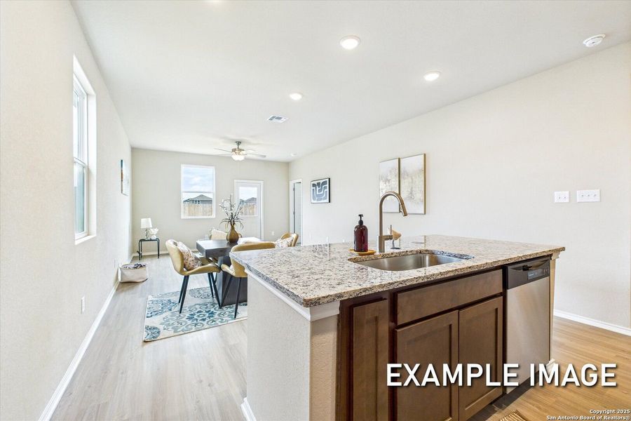Furnished interior view inside a new home in Agave, San Antonio (Image 6).
