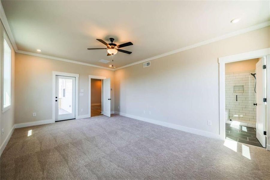 Spacious, unfurnished interior of a new home in The Paddocks at Doc Hughes, Buford (Image 15).