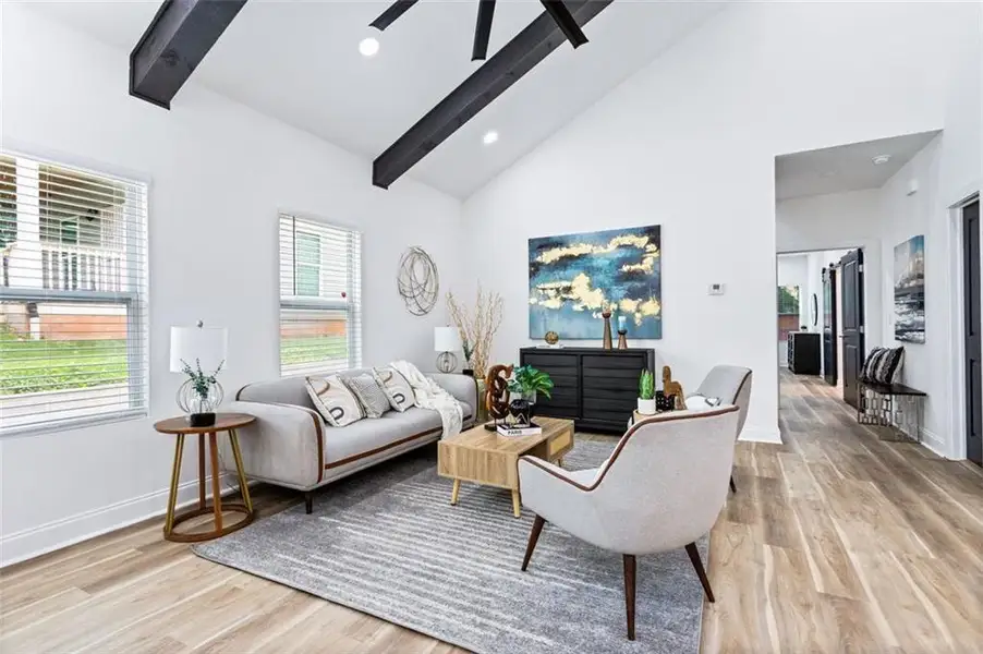 Furnished interior view inside a new home in , Atlanta (Image 7).
