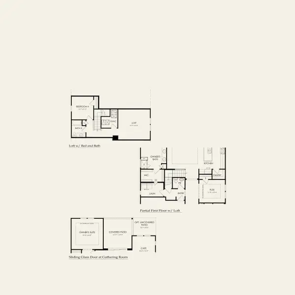 2D floor plan layout for the Prestige by Del Webb in Del Webb Carolina Ridge, Midland, NC (Image 3).