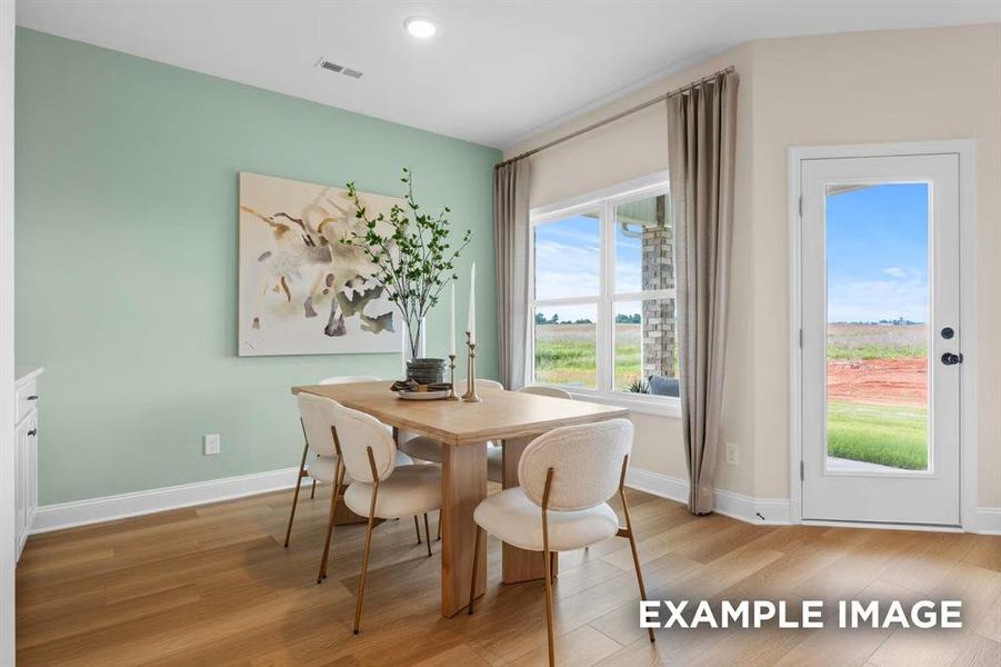 Furnished interior view inside a new home in Mercer Meadows, Royse City (Image 8).