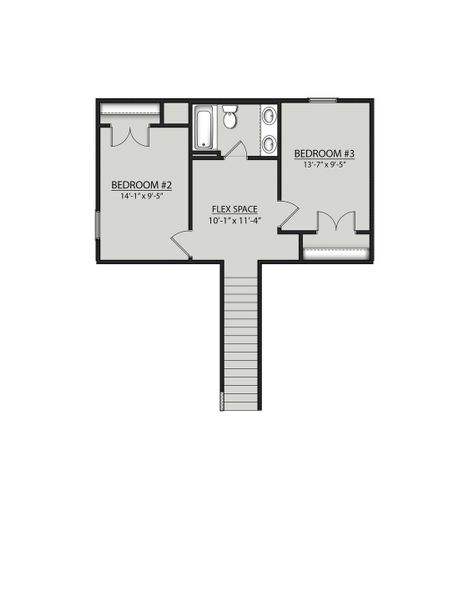 2D floor plan layout for the Newbern II by DSLD Homes in Hickory Cove, Burns, TN (Image 6). 2D floor plan layout for the Newbern II by DSLD Homes in Hickory Cove, Burns, TN (Image 6).