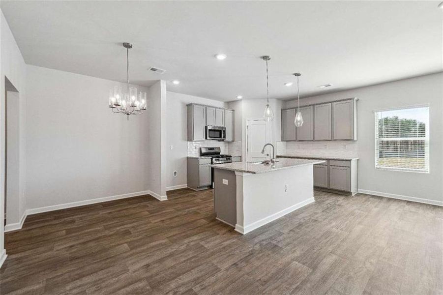 Furnished interior view inside a new home in Conner Springs, Social Circle (Image 4).