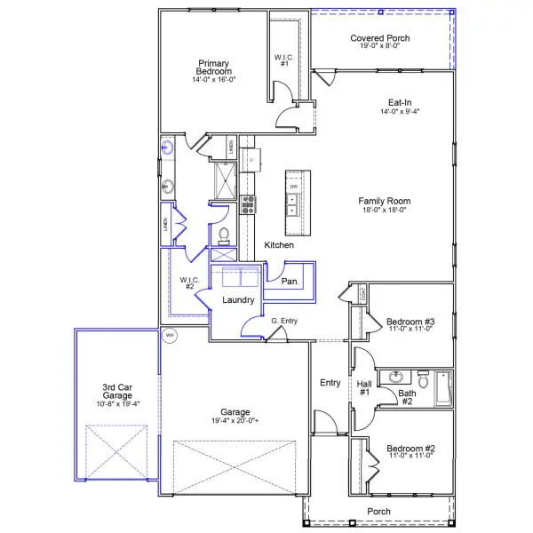 2D floor plan layout of this home in Hainer Place, Conway, SC (Image 2). 2D floor plan layout of this home in Hainer Place, Conway, SC (Image 2).