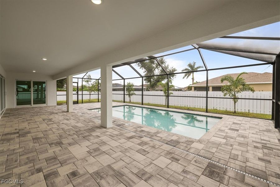 Exterior details and patio area of a home in Cape Coral, Cape Coral (Image 18).