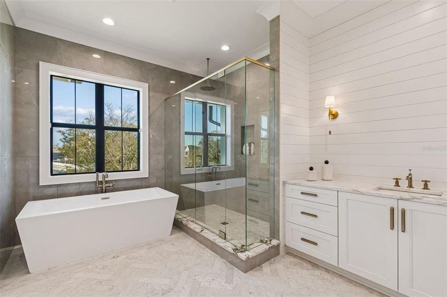 Furnished interior view inside a new home in , Tampa (Image 43).