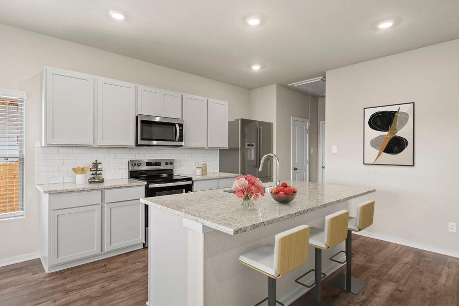 Light & Bright Kitchen - Virtually Staged