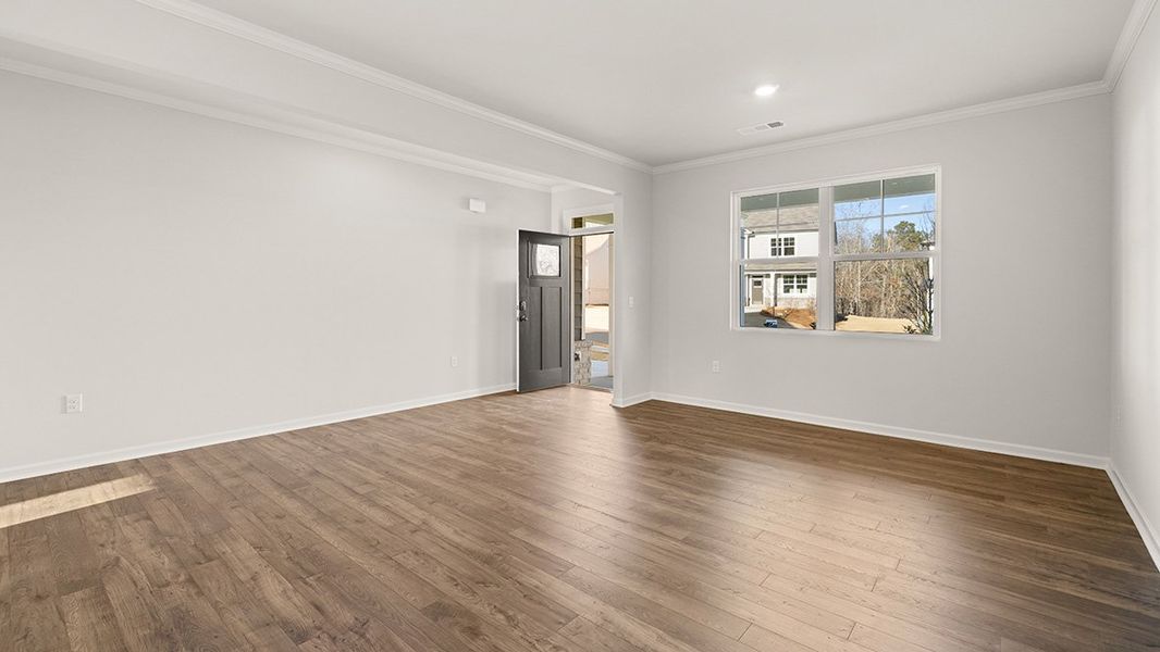 Representative unfurnished interior of a home built from the Mansfield by D.R. Horton in Liberty Crossing, Braselton (Image 16).