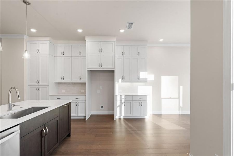 Furnished interior view inside a new home in , Johns Creek (Image 9).