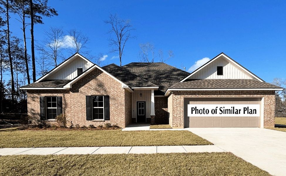 Front exterior of a new home in Lantern at Hammock Bay, Freeport, FL, highlighting curb appeal (Image 2).