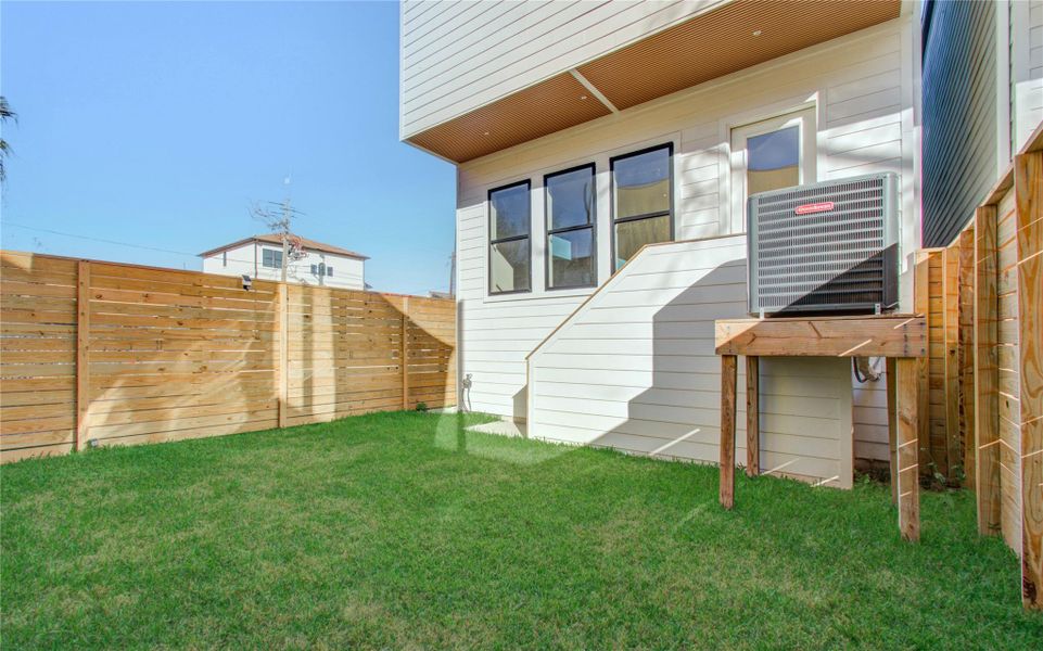 Exterior details and patio area of a home in , Houston (Image 28).