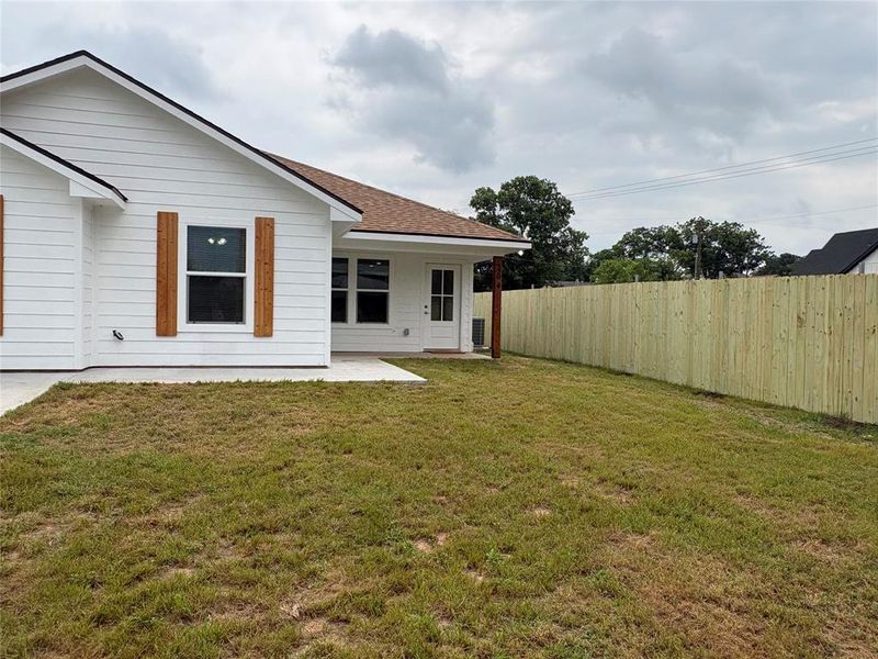 Exterior details and patio area of a home in , Riesel (Image 18). Exterior details and patio area of a home in , Riesel (Image 18).