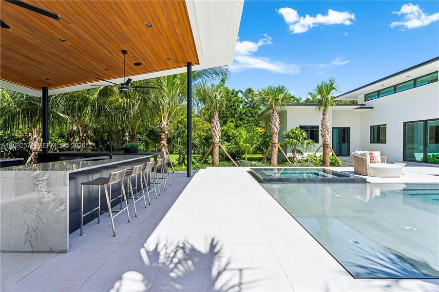 Exterior details and patio area of a home in , Pinecrest (Image 33).