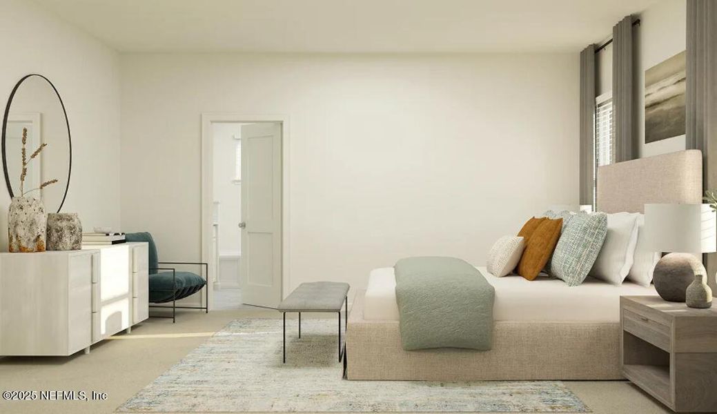 Furnished interior view inside a new home in Tributary: Tributary Royal Collection, Yulee (Image 16).