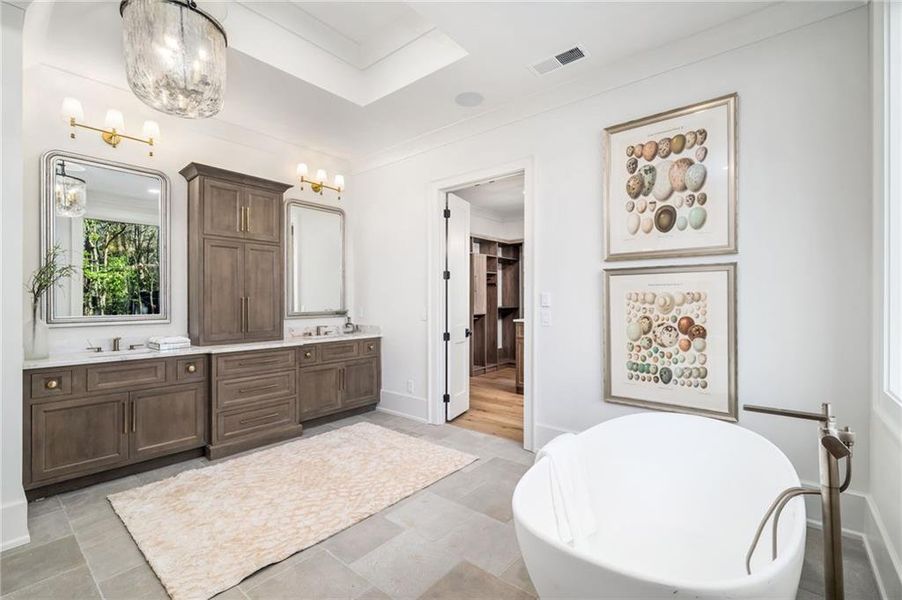 Furnished interior view inside a new home in , Alpharetta (Image 40).