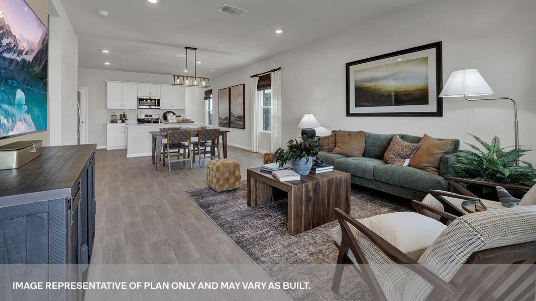 Furnished interior view inside a new home in Whisper South, San Marcos (Image 18).