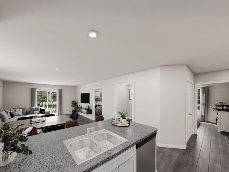 Furnished interior view inside a new home in Santa Fe, Cleveland (Image 7).