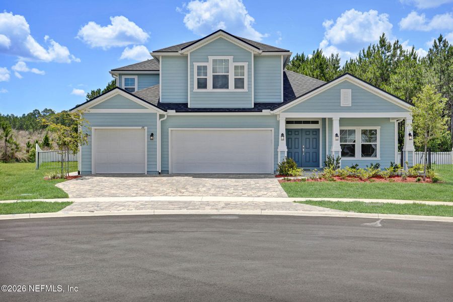 Front exterior of a new home in , Jacksonville, FL, highlighting curb appeal (Image 2). Front exterior of a new home in , Jacksonville, FL, highlighting curb appeal (Image 2).