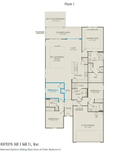 2D floor plan layout of this home in , Yulee, FL (Image 3). 2D floor plan layout of this home in , Yulee, FL (Image 3).