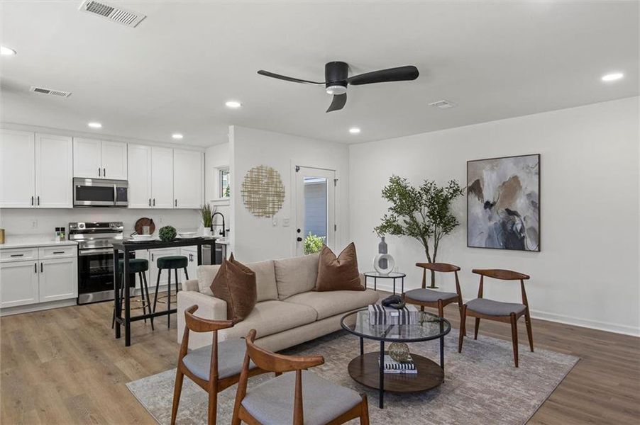 Furnished interior view inside a new home in , Fairburn (Image 17). Furnished interior view inside a new home in , Fairburn (Image 17).