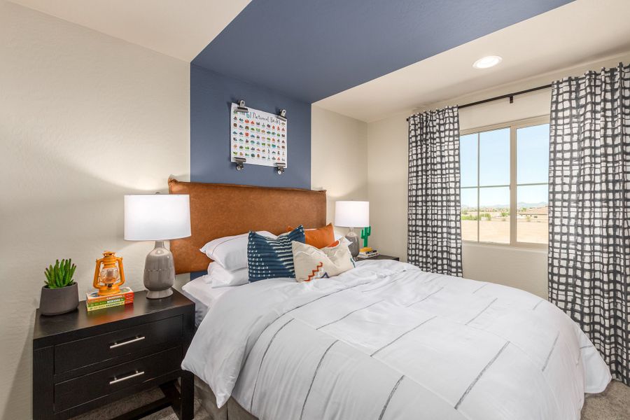 Furnished interior in a model home at La Mira Discovery Collection in Mesa (Image 21).