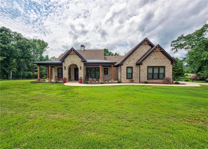 Front exterior of a new home in , Jefferson, GA, highlighting curb appeal (Image 2). Front exterior of a new home in , Jefferson, GA, highlighting curb appeal (Image 2).