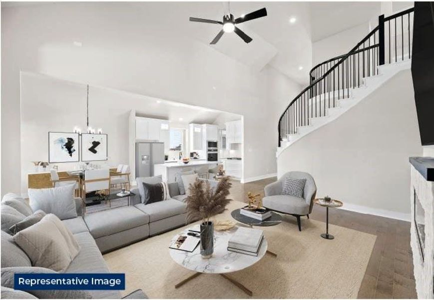 Furnished interior view inside a new home in Spiritas Ranch, Little Elm (Image 9).